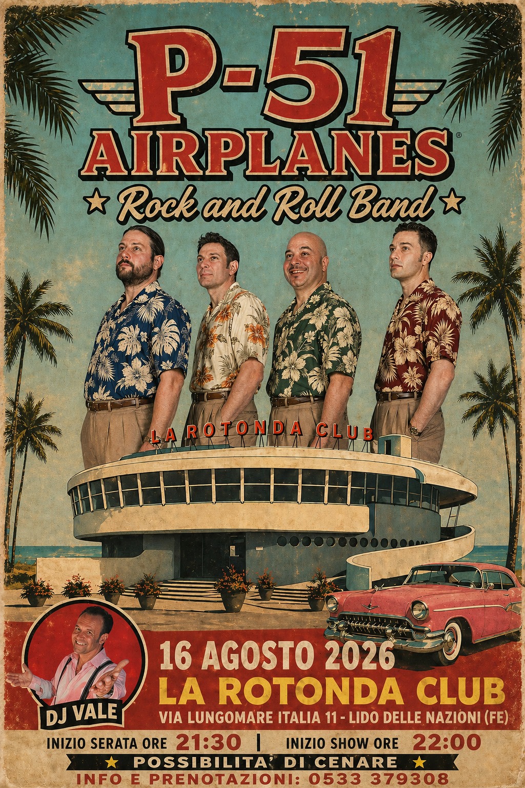 P-51 in concerto "LA ROTONDA CLUB" Lido delle Nazioni (FE)