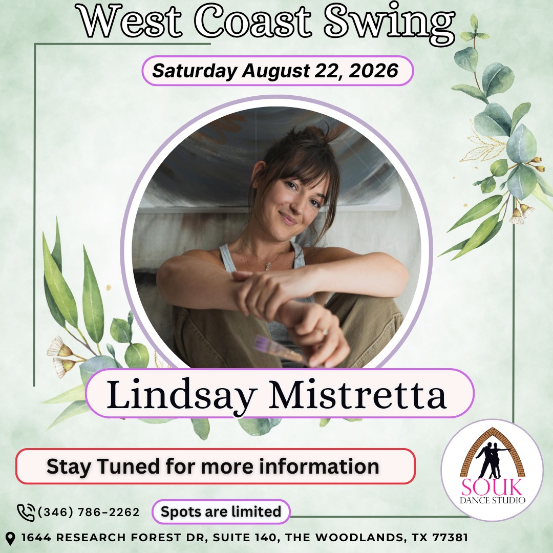 West Coast Swing Workshops & Social with All Star Lindsay Mistretta! 🌟