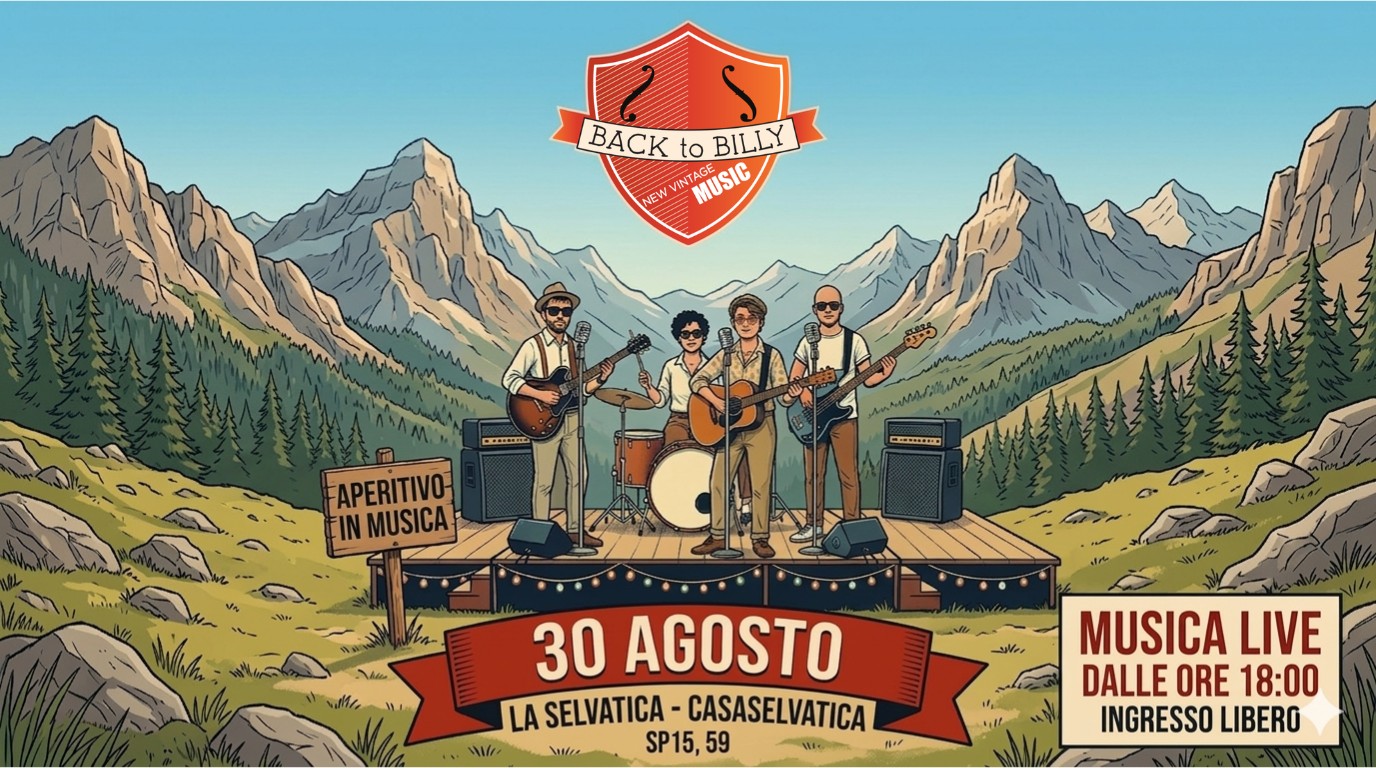 L'aperitivo in musica con i Back to Billy a La Selvatica 🎸⛰️