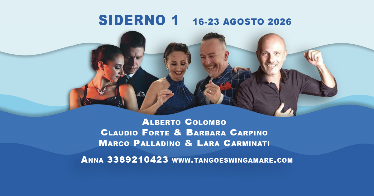 Tango...a mare! Dal 16 al 23 agosto 2026