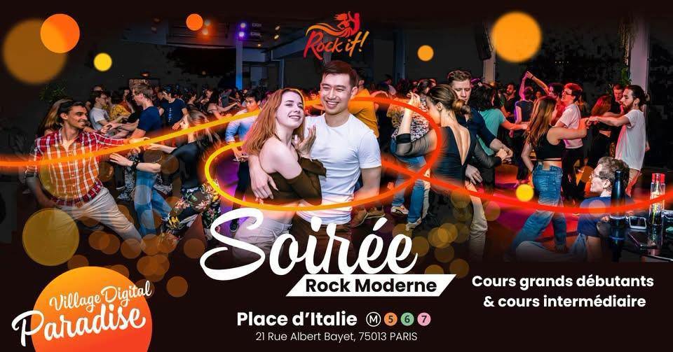 Soirée danse Rock 4 Temps moderne & Cours à Place d'Italie