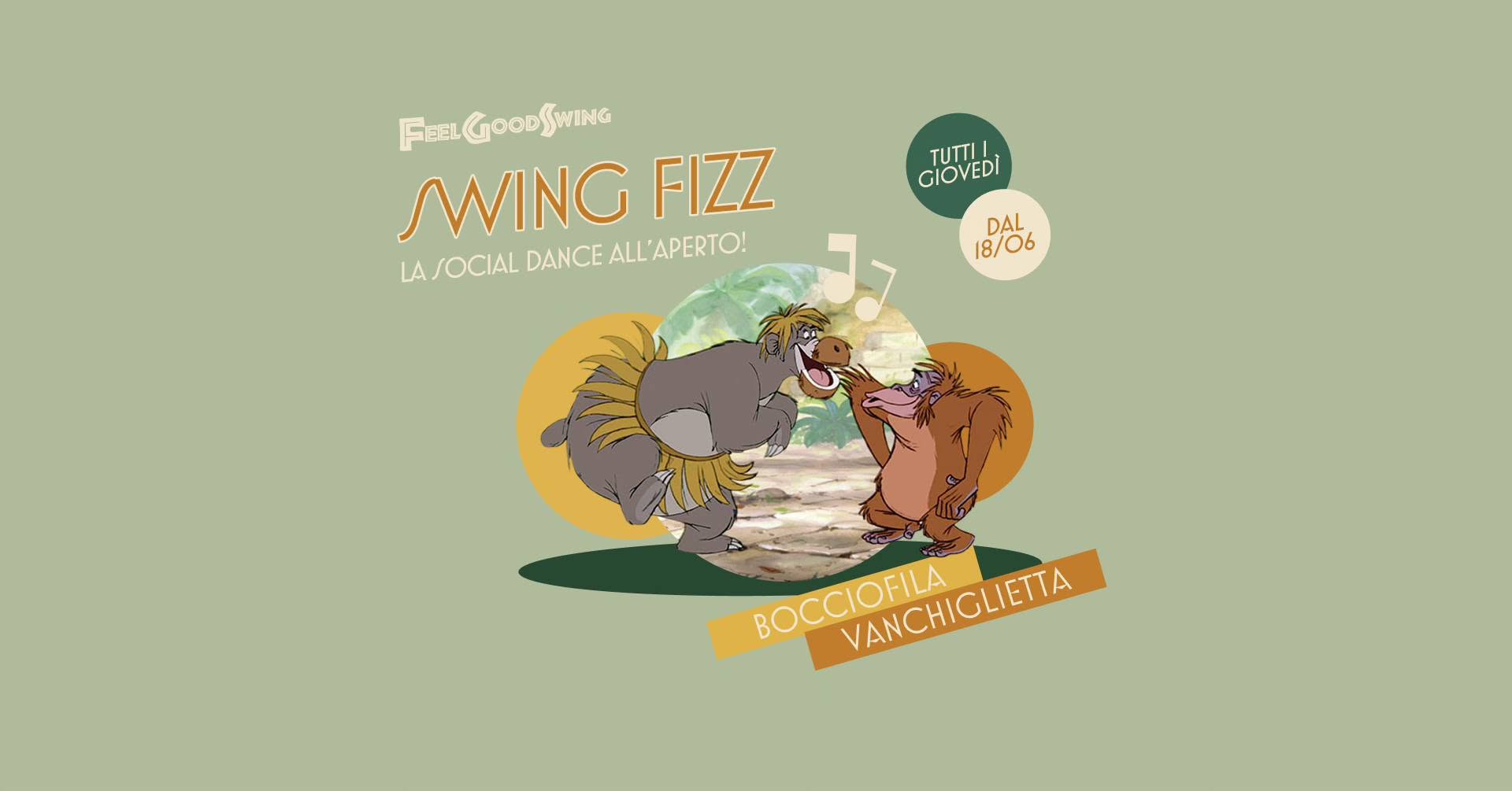 SWING FIZZ | LA SOCIAL DANCE ALL’APERTO DEL GIOVEDÌ SERA! CON FEEL GOOD SWING