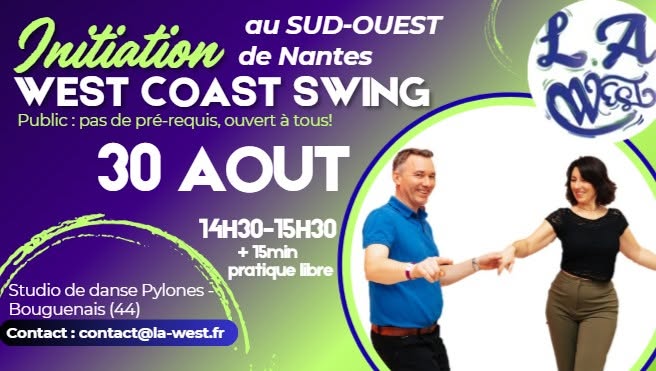 Initiation Gratuite West Coast Swing au Sud Ouest de Nantes