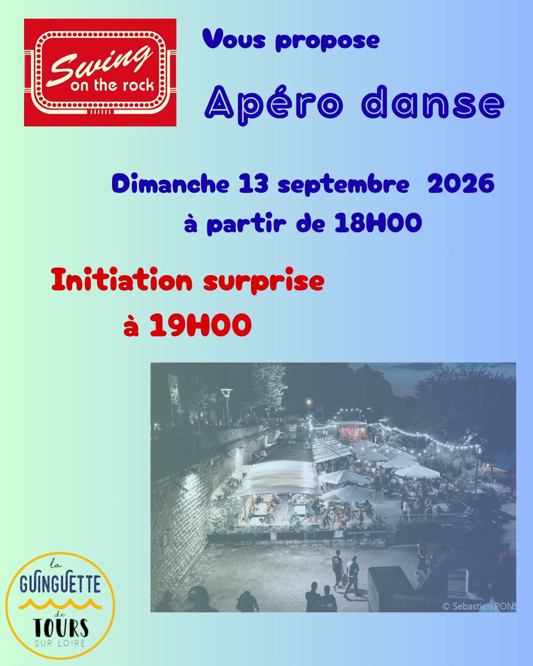 Apéro danse à la guinguette de Tours