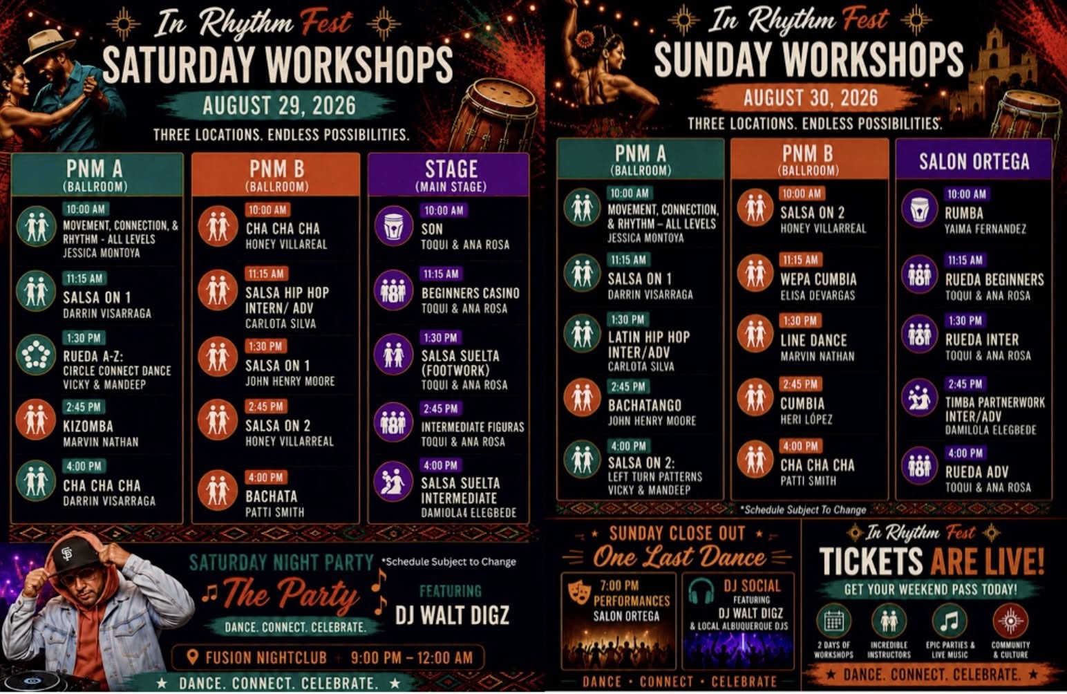 The Workshops:  In Rhythm Festival 2026