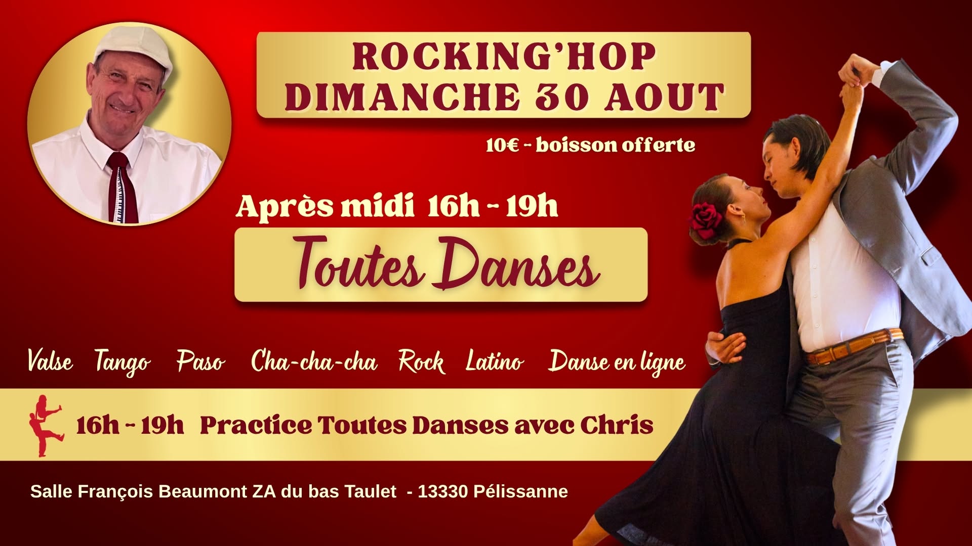 Après-midi Toutes Danses dimanche 30 Aout à Rocking'hop