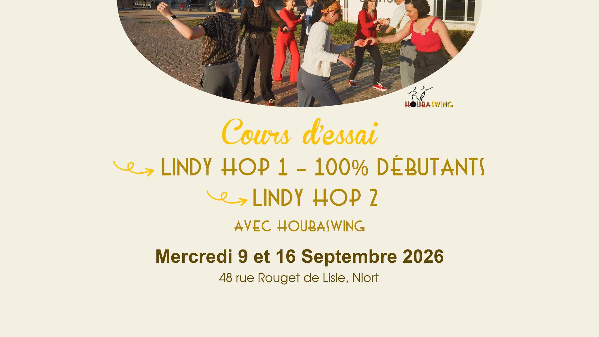 Cours d'essai de Lindy Hop Débutant et Lndy Hop 2