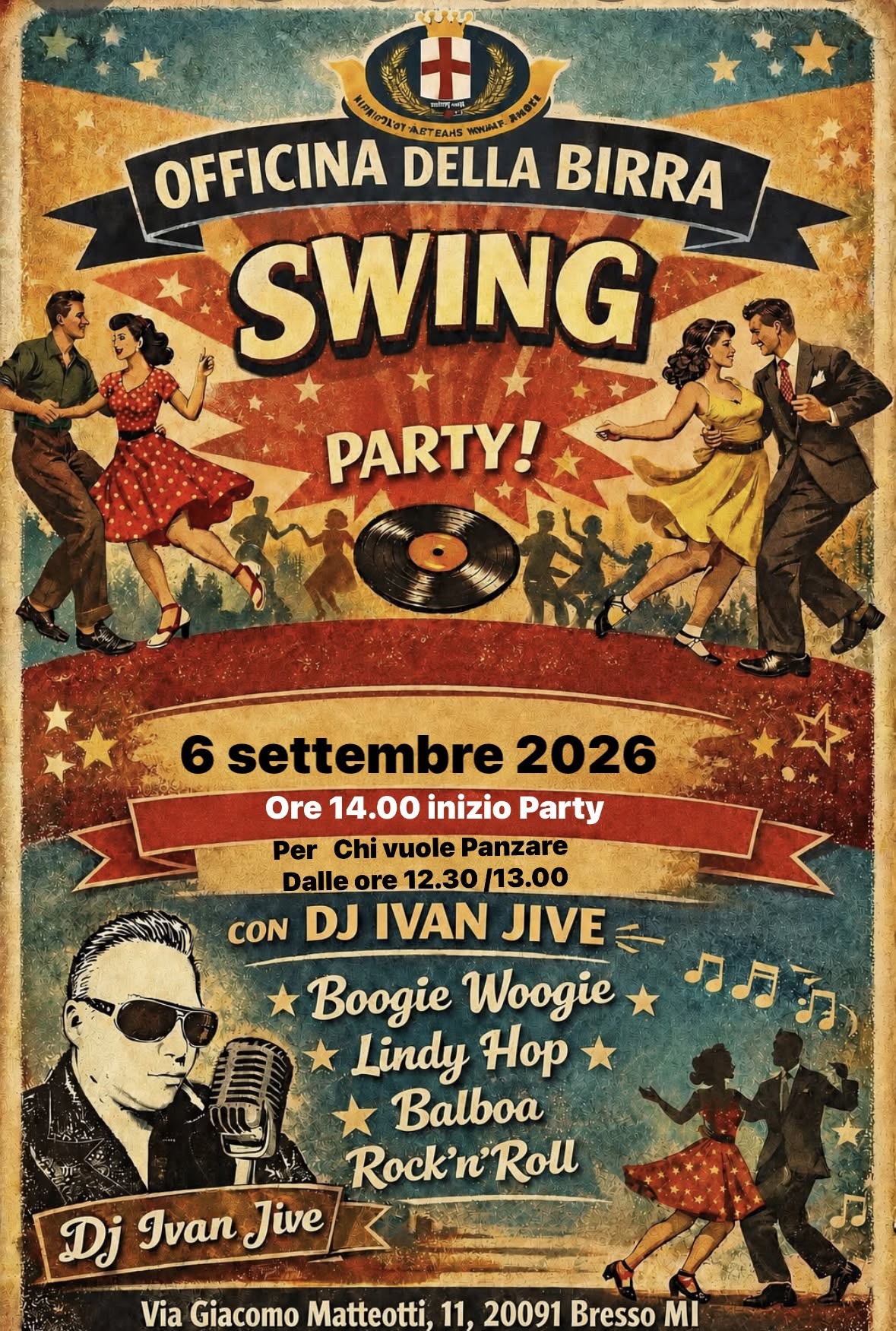 SWING  PARTY ( officina della birra) 