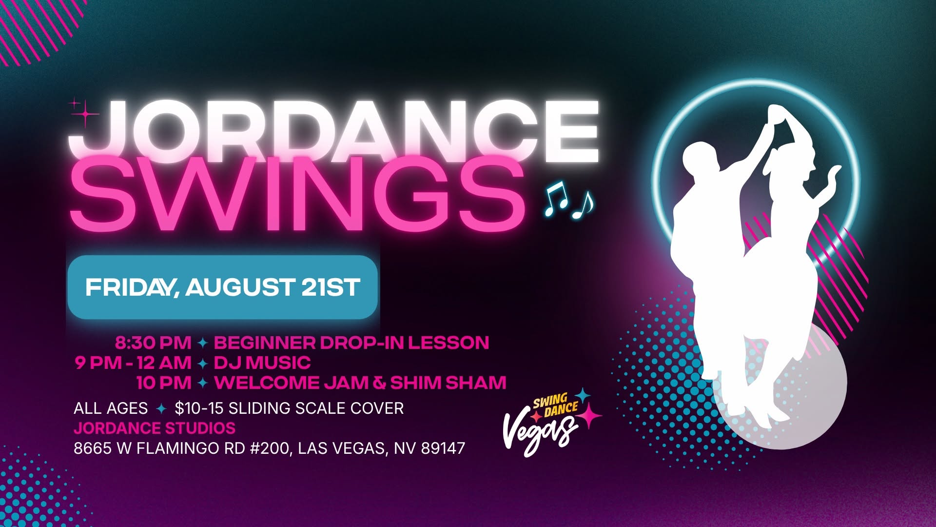 Jordance Swings with LIVE MUSIC 🎷 by The Coffee Note Quartet! - Beginner Lesson & Social Dancing