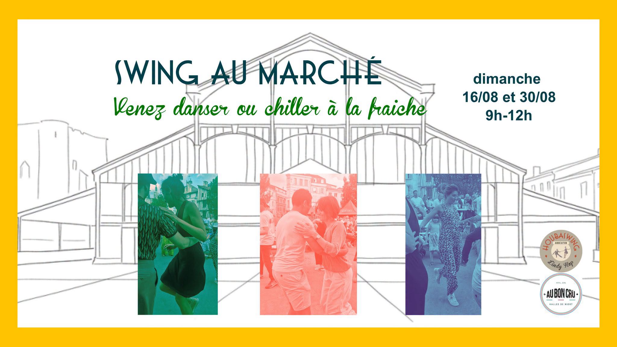 Swing au marché de Niort avec HoubaSwing