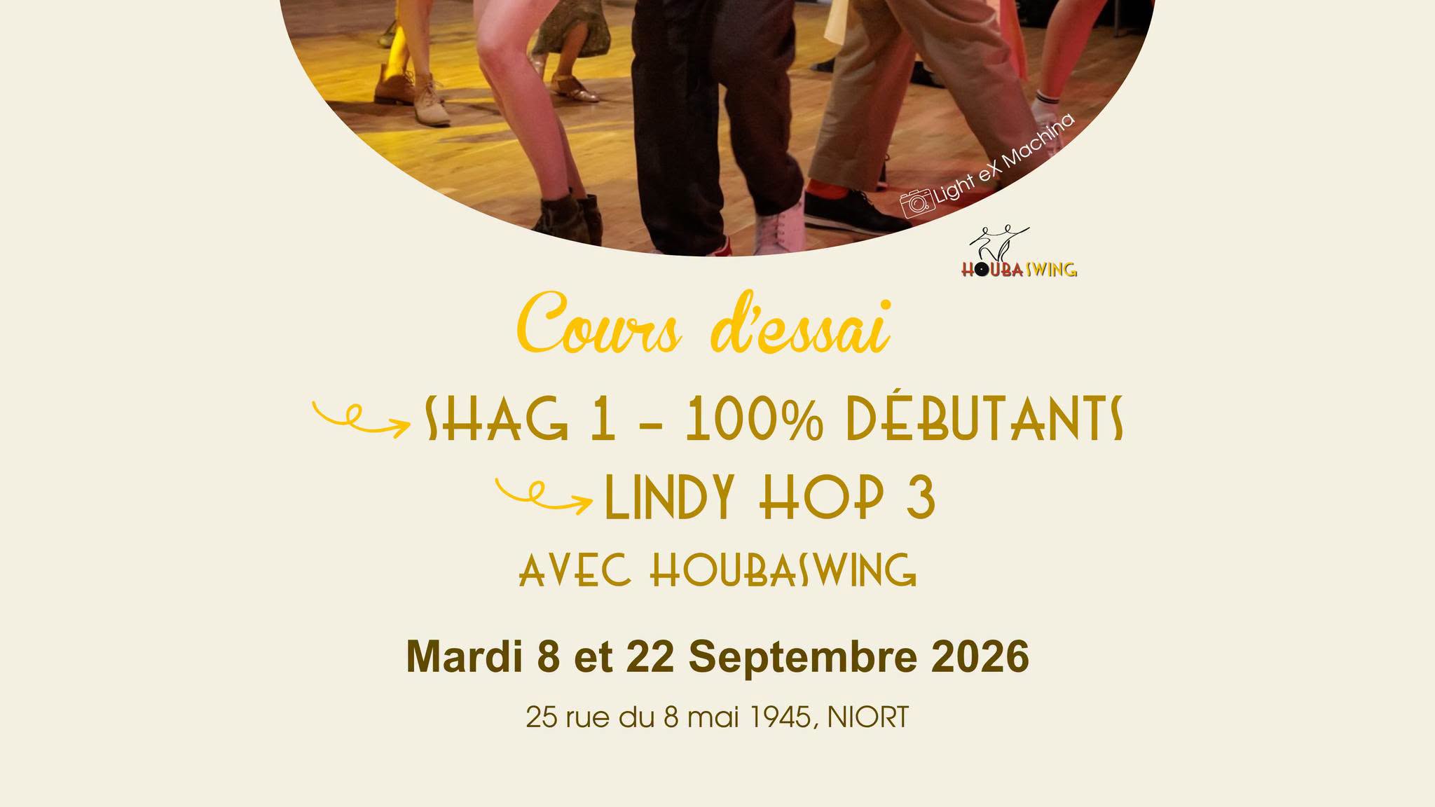 Cours d'essai de Shag Débutant et Lindy Hop 3