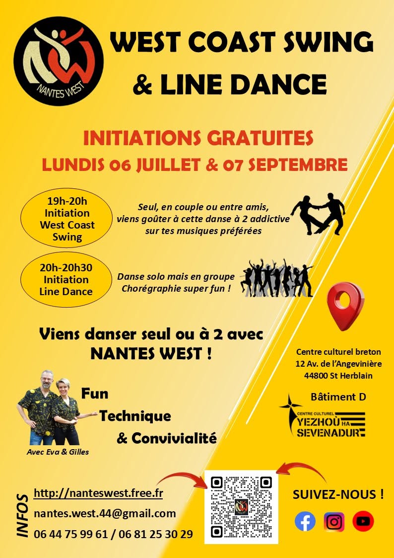 Initiations gratuites West Coast Swing & Line Dance 
