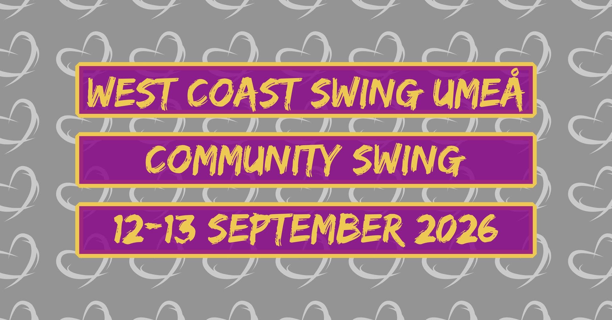 West Coast Swing Umeå: Community Swing 2026