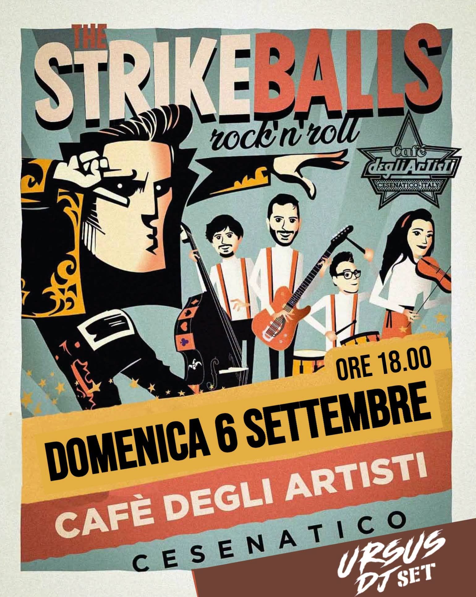 Cafe' Degli Artisti Live 🎸 The StrikeBalls (Rock'n'Roll) & Party Rock @Cafe' Degli Artisti