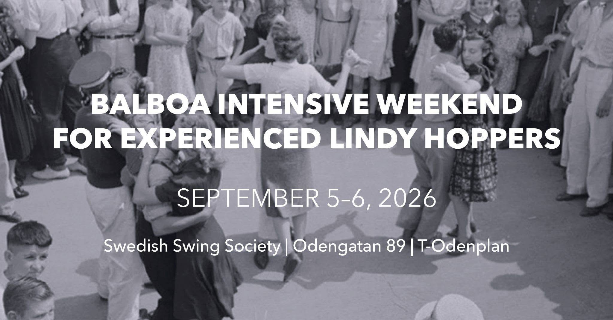 Balboa Intensive Weekend for Experienced Lindy Hoppers