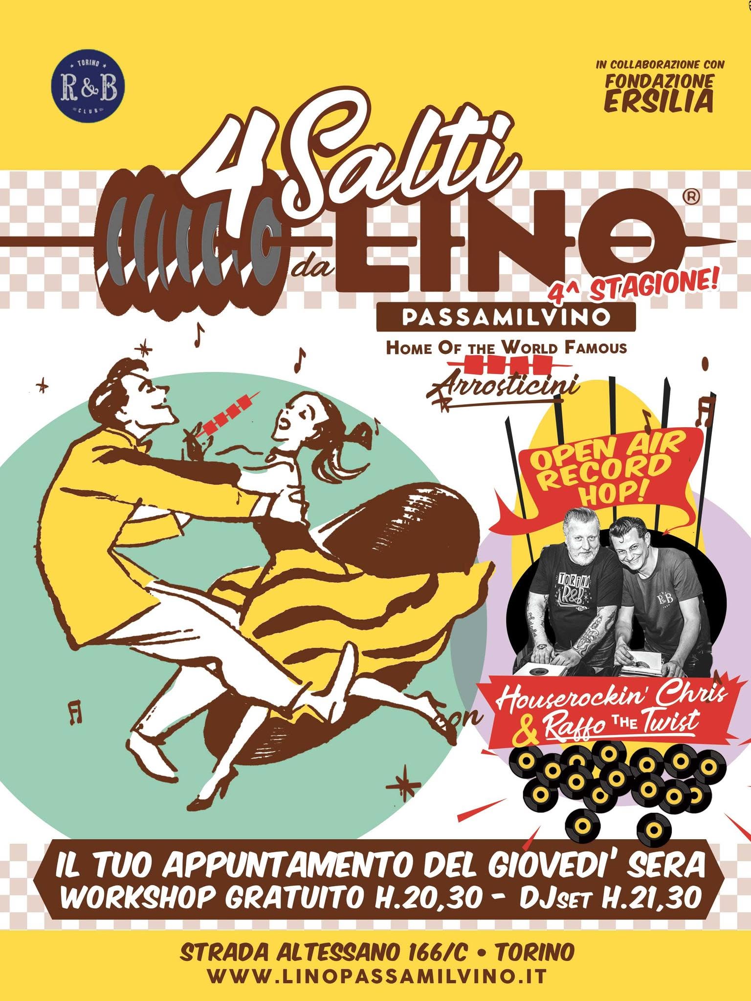 4 Salti da Lino + Workshop di Boogie&Jive!
