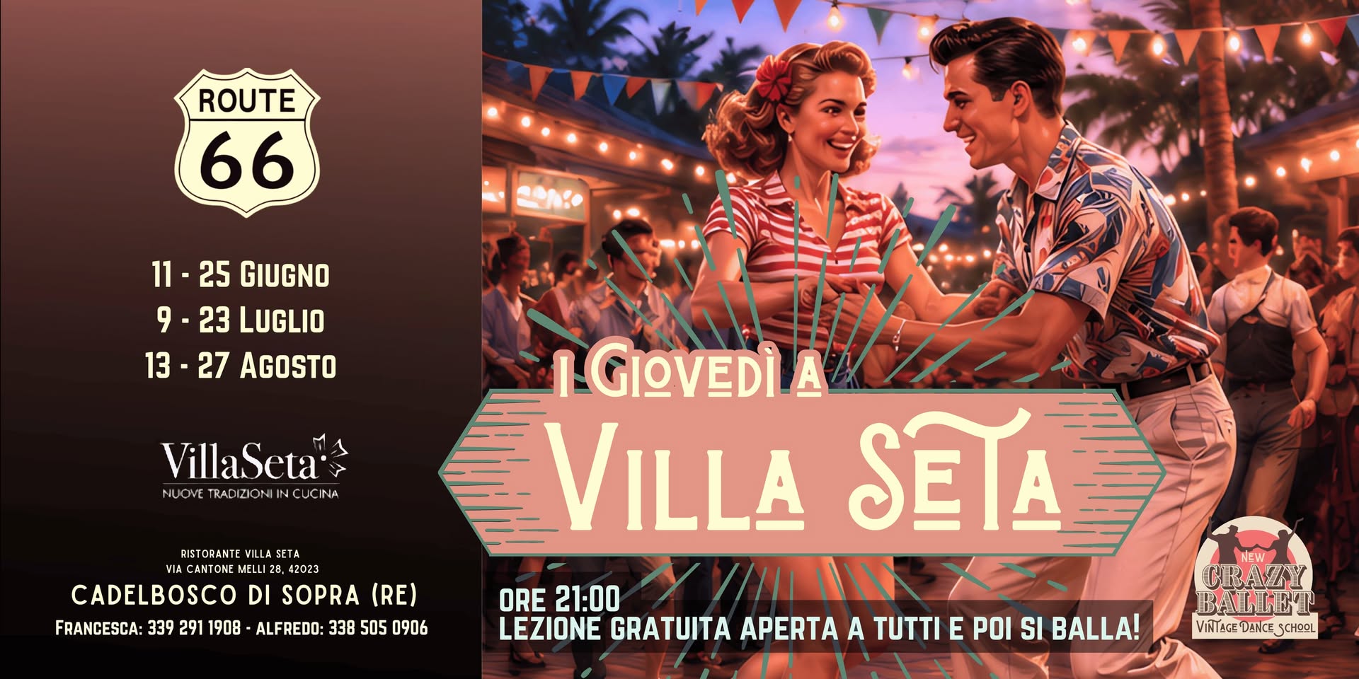 I giovedì swing a VILLA SETA