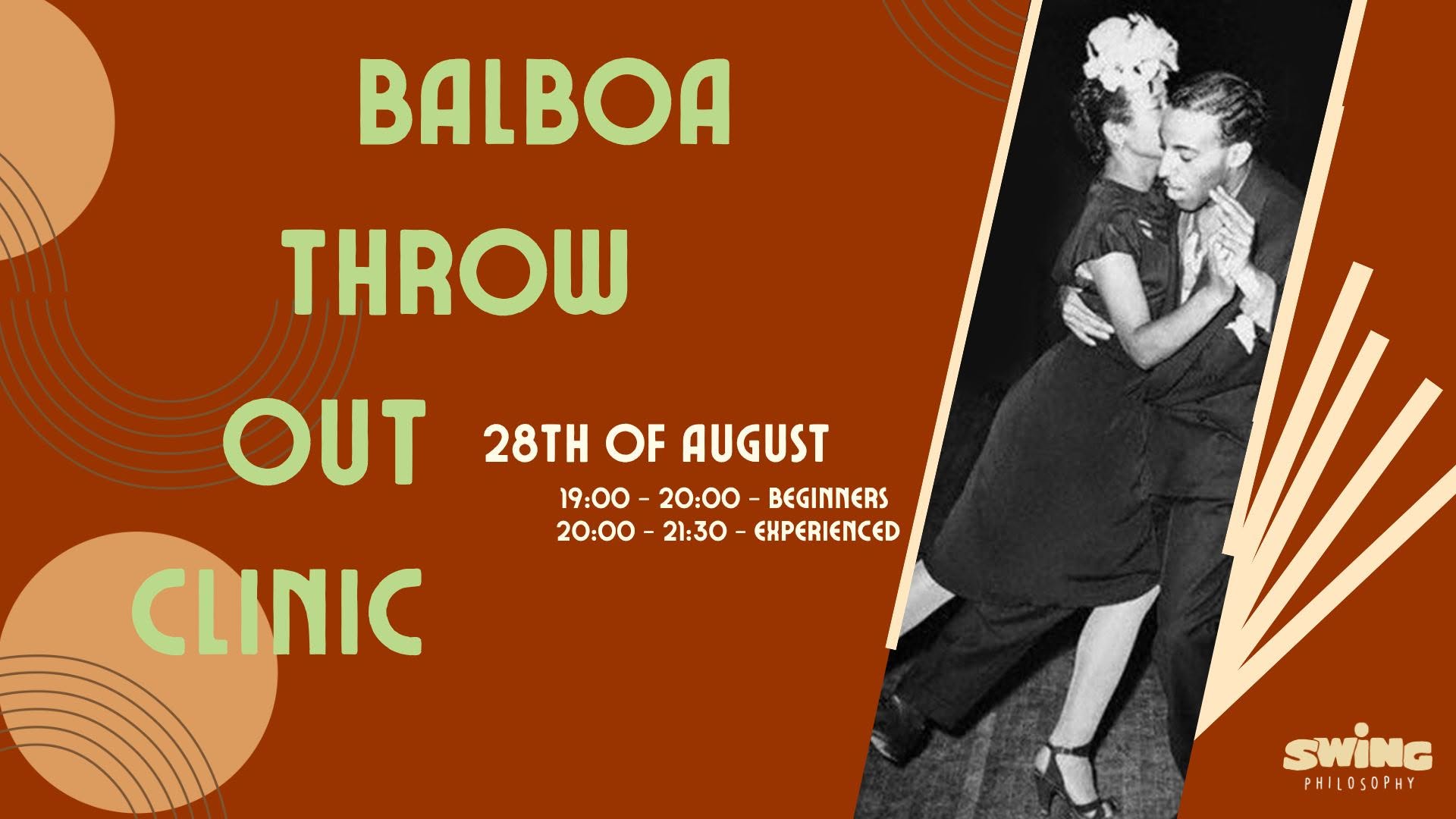 Balboa Throw Outs – Swing Summer Themed Workshop